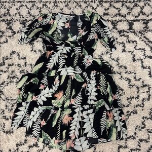 Floral Black Maxi Dress